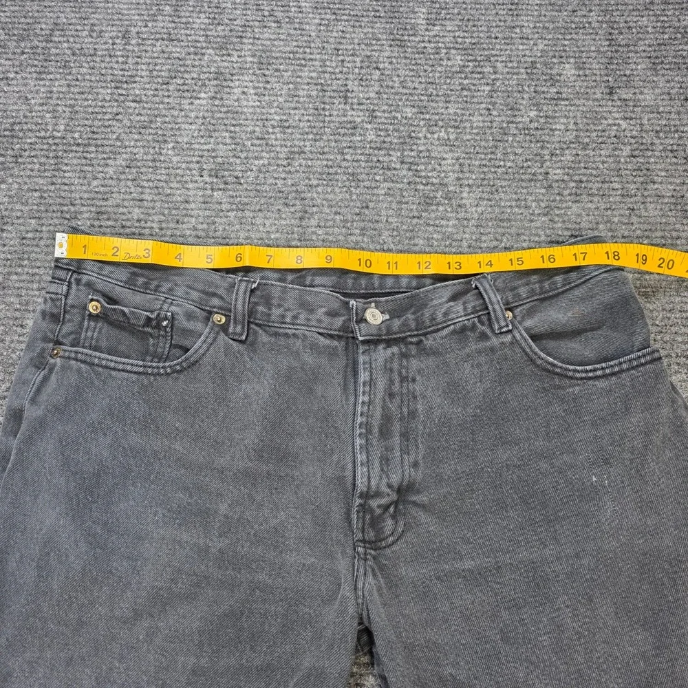 Levi's 501 Original Fit Straight Leg Jeans Men's Size 38x32‎ Black Wash Denim